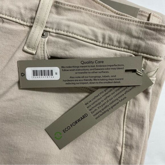 NWT Hudson Nico Mid-Rise Straight Ankle Jean with Slit Hem in Moonbeam Size 32 - Picture 13 of 13